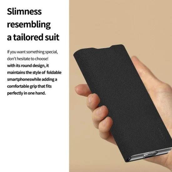 Cover Samsung Z Fold 6 Bonnet Diary Flip Case Araree - Black